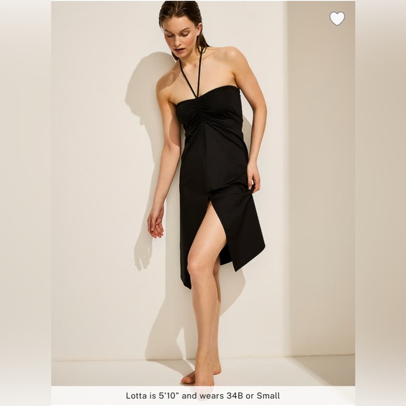 🆕 VICTORIA'S SECRET VS SWIM BEACHWEAR CONVERTIBLE COVER-UP DRESS SKIRT BLACK L - Picture 4 of 16